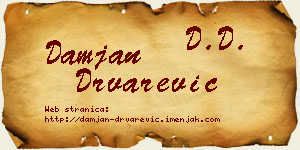 Damjan Drvarević vizit kartica